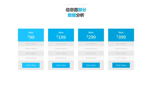 蓝色创意简洁设计公司简介商务PPT模板