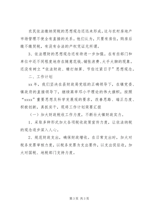 乡镇财政所工作总结及工作计划范文.docx