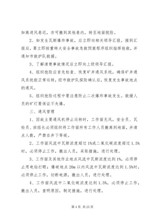 煤矿灾害预防与处理工作计划.docx