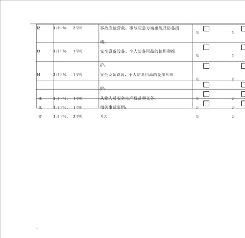 一人一档员工信息表格含培训记录