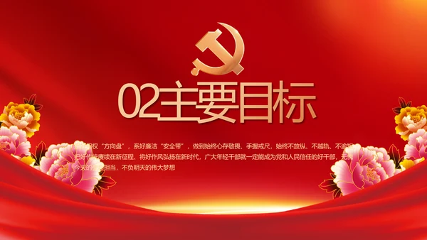 党支部党员风采展示年年终总结PPT