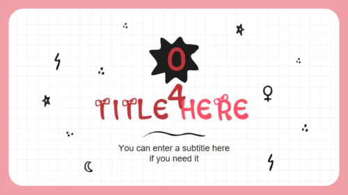 女孩力量卡通人物通用PPT模板