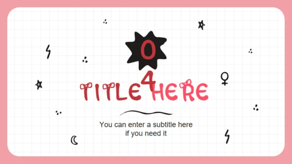 女孩力量卡通人物通用PPT模板