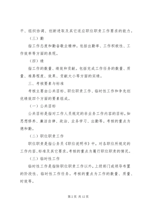 公务员考核试行意见.docx