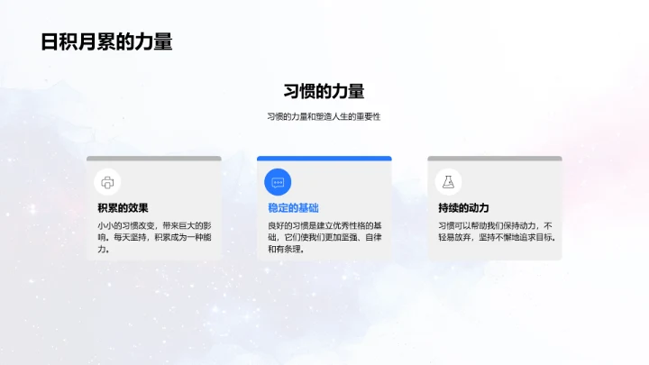 习惯养成及实践