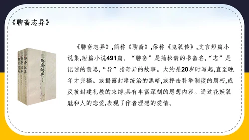 人教版语文七年级《狼》蒲松龄PPT模板