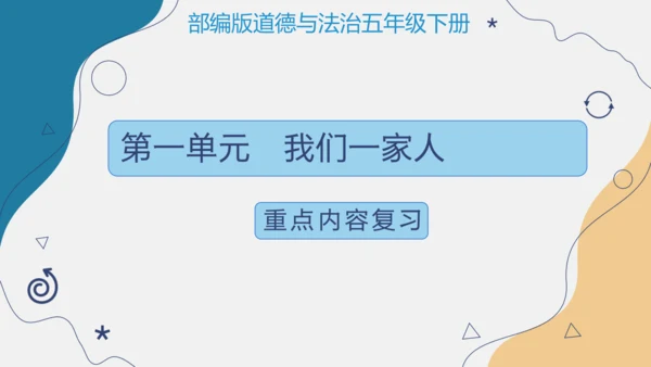 第一单元(复习课件)-五年级道德与法治下学期期末核心考点集训(统编版)  含答案