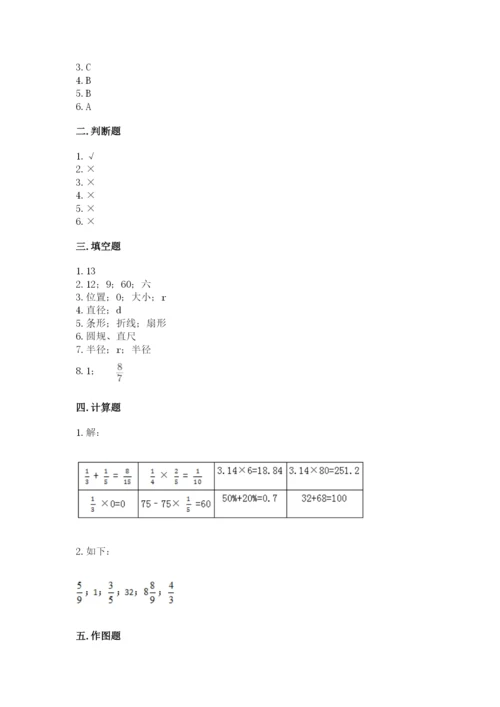 六年级上册数学期末测试卷附完整答案（易错题）.docx