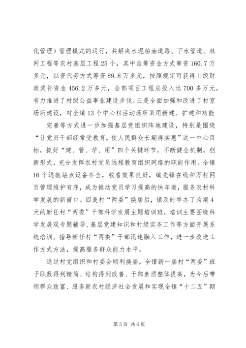 毛嘴镇党委、村“两委”换届工作汇报 (5).docx