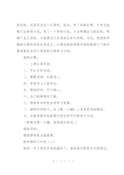 新学期学习计划.docx