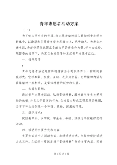 青年志愿者活动方案 (10).docx