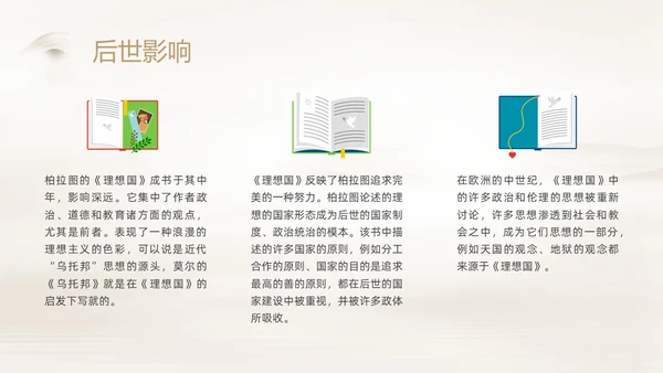 棕色简约读书分享理想国PPT课件
