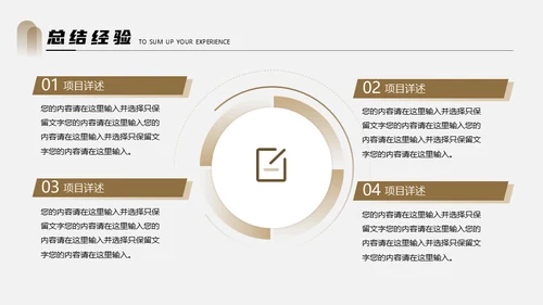 部门小组年终述职总结汇报通用PPT模板