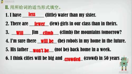 Unit 7 SectionA Grammar focus课件（人教八上Unit7 Will peo