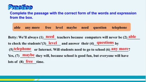 Module 4 Unit 1 教学课件-外语教研版中学英语七年级下