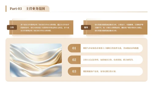 白金色简约风企业介绍通用PPT模板