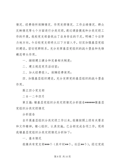拖船镇开展基层党组织分类定级工作情况汇报.docx