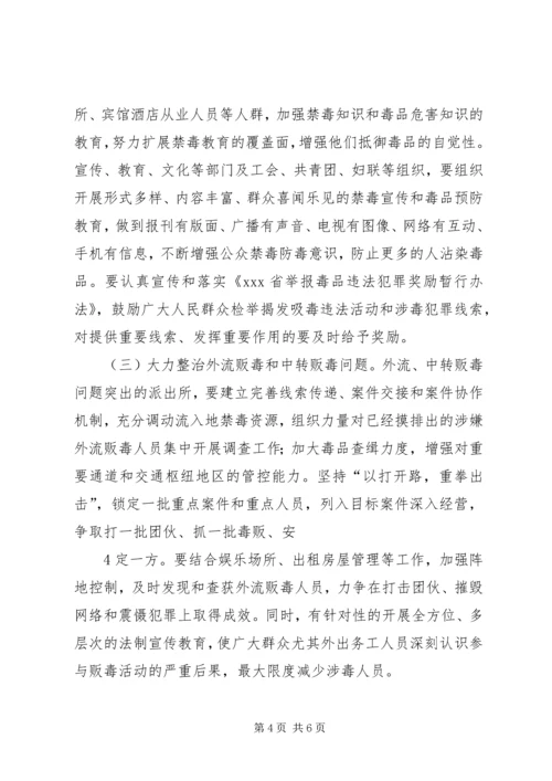 街道毒品问题重点整治工作实施方案.docx