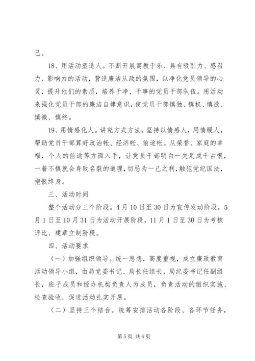 人保局廉政教育创新活动方案.docx