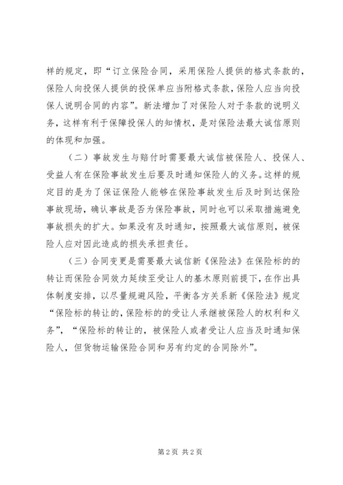 保险法诚信原则思索.docx