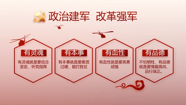 红色党建党支部述职报告动态PPT党课