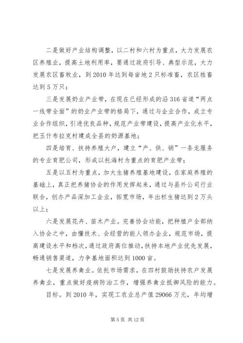 我镇社会主义新农村建设的规划.docx