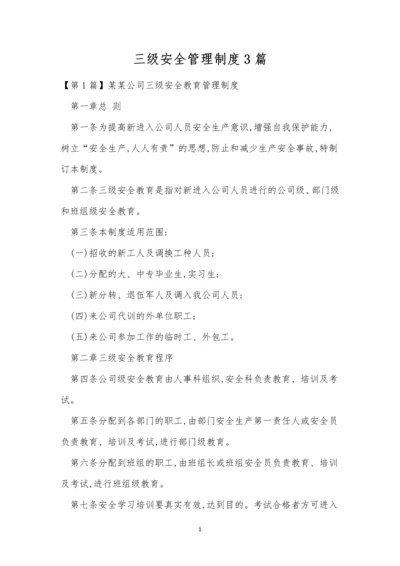 三级安全管理制度3篇.docx