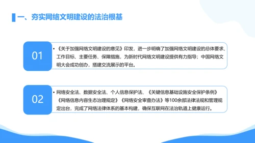 弘扬时代新风网络文明PPT模板