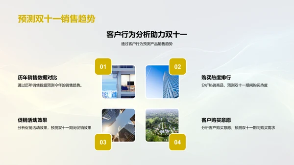 双十一购买行为解析PPT模板