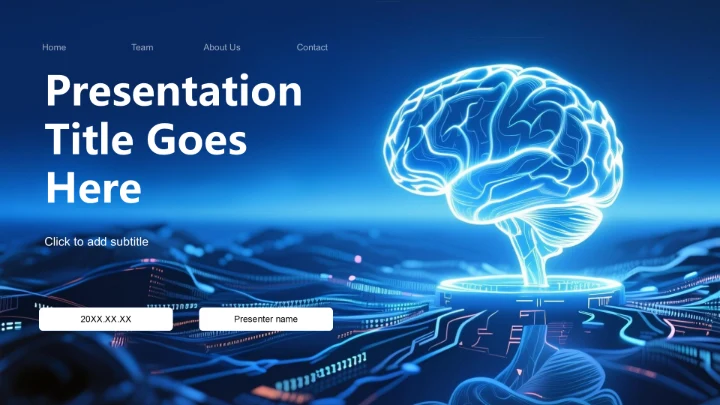 蓝色科技风企业新服务上线发布汇报PPT主题