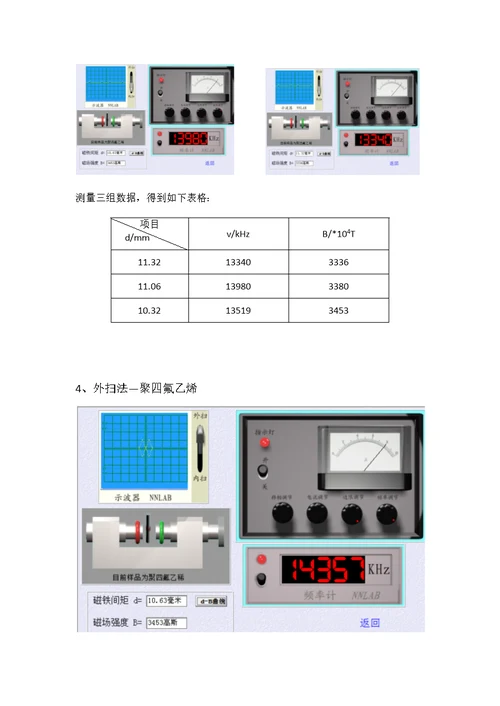 西安交大物理仿真实验核磁共振