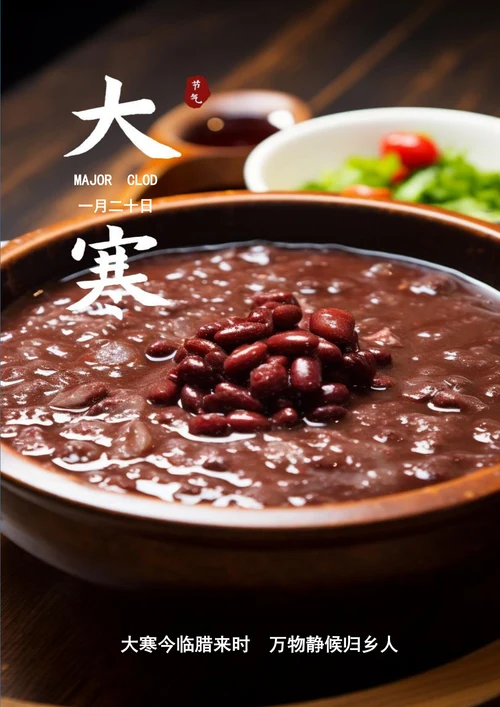 万物静候归乡人大寒海报