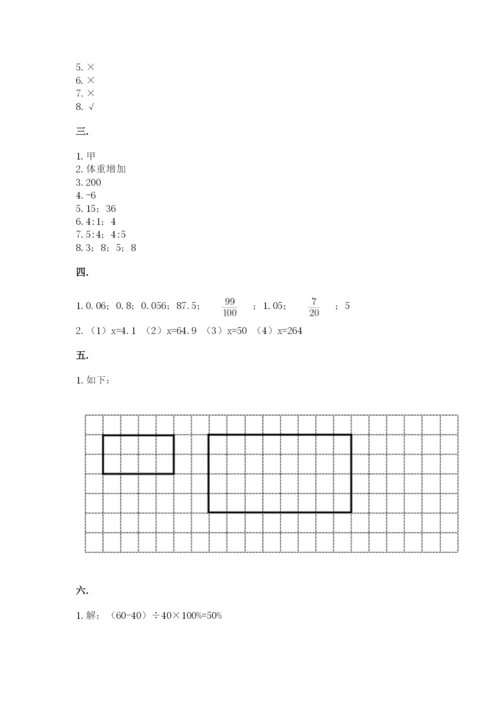 青岛版六年级数学下册期末测试题含完整答案（网校专用）.docx