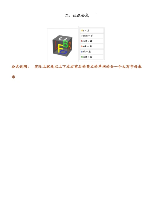 三阶魔方公式口诀图解[新手快速入门].docx