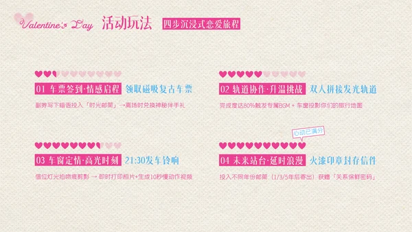 粉色创意情人节活动策划PPT模板