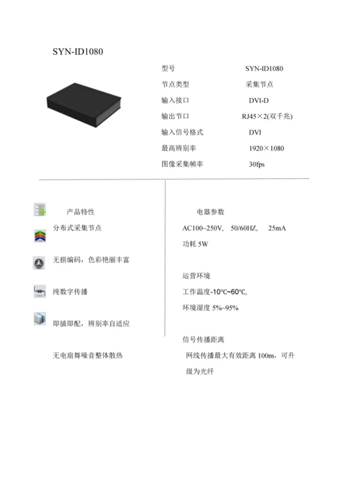 分布式大屏幕拼接器重点技术专题方案讲解.docx