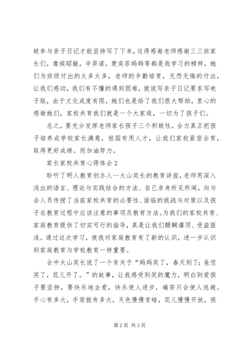家长家校共育心得体会.docx