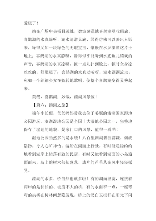 关于溱湖的作文.docx