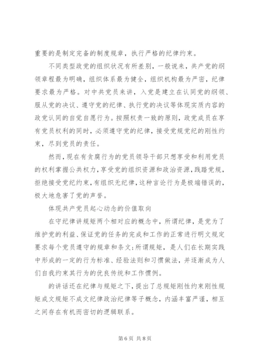 讲规矩有纪律专题党课讲稿.docx