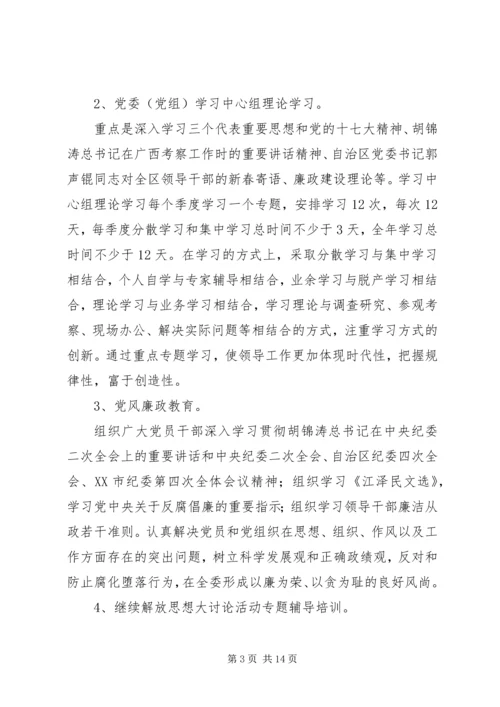 干部教育培训工作计划 (6).docx