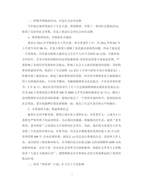 精编之红十字会的活动总结范文.docx