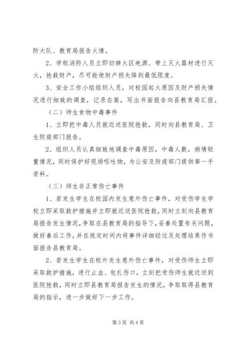 阳罗二小突发事件处置预案.docx