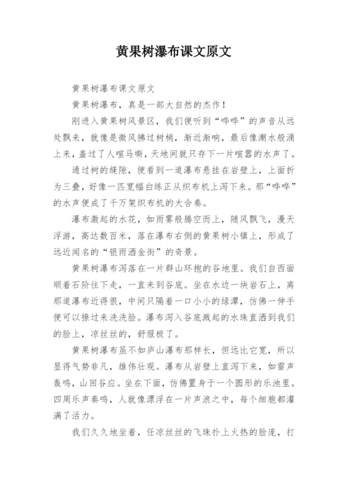 黄果树瀑布课文原文.docx