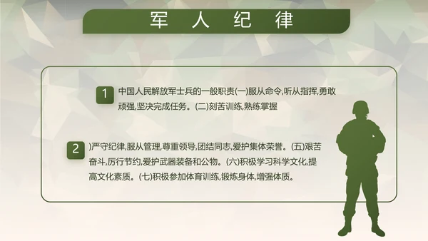 迷彩风格青春梦强军梦部队教育演讲动态PPT