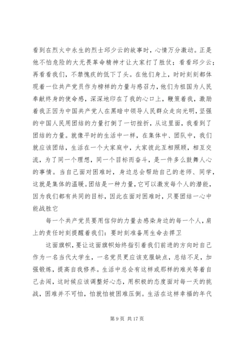 党课《旗帜》观后感.docx