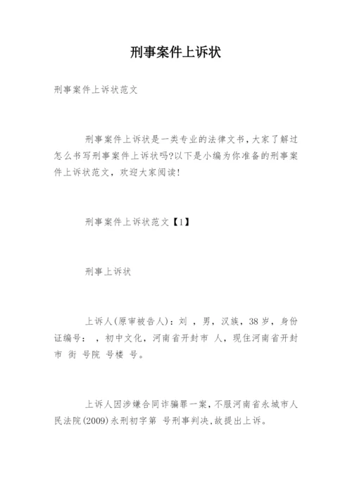 刑事案件上诉状.docx