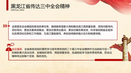 黑龙江省传达三中全会精神专题党课PPT