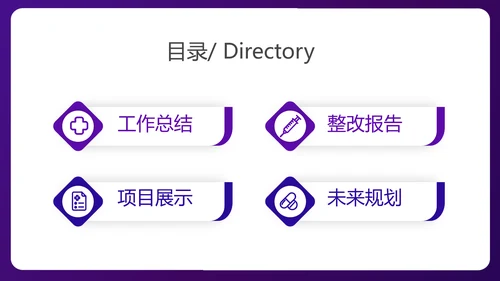 蓝色医疗病例汇报工作总结动态PPT模板