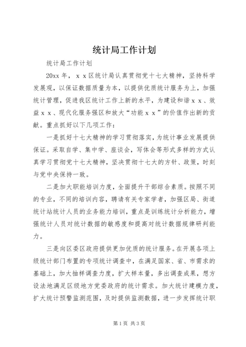 统计局工作计划 (12).docx