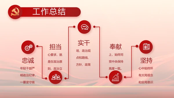 红色大气学习党的基本知识PPT